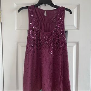 Vanity Essentials Sequin Tank